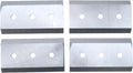 4PCS 7-1/4' x 4' x 3/8' Brush Chipper Blade Knives with 1/2'' Bolt Holes 900-9900-02 19071640 Compatible with Bandit 100 150 200 250 Mighty Morbark Eager Beever 100 200 290 Wood Chippers