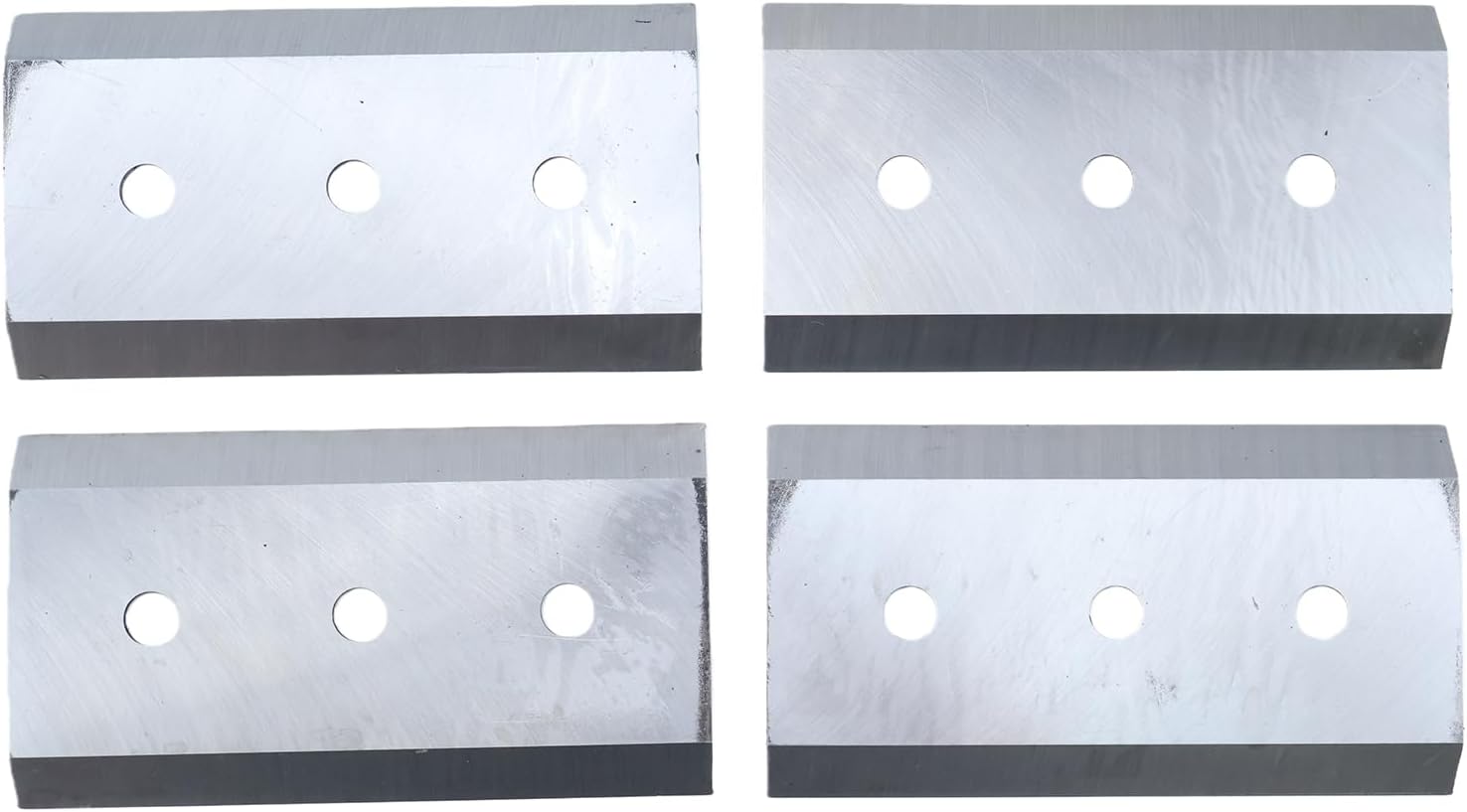 4PCS 7-1/4' x 4' x 3/8' Brush Chipper Blade Knives with 1/2'' Bolt Holes 900-9900-02 19071640 Compatible with Bandit 100 150 200 250 Mighty Morbark Eager Beever 100 200 290 Wood Chippers