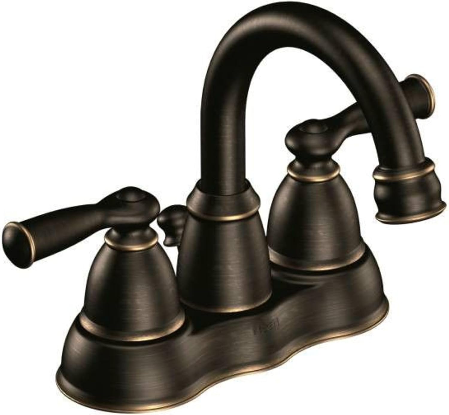 Moen WS84913BRB Two-Handle High Arc Bathroom Faucet, Mediterranean Bronze