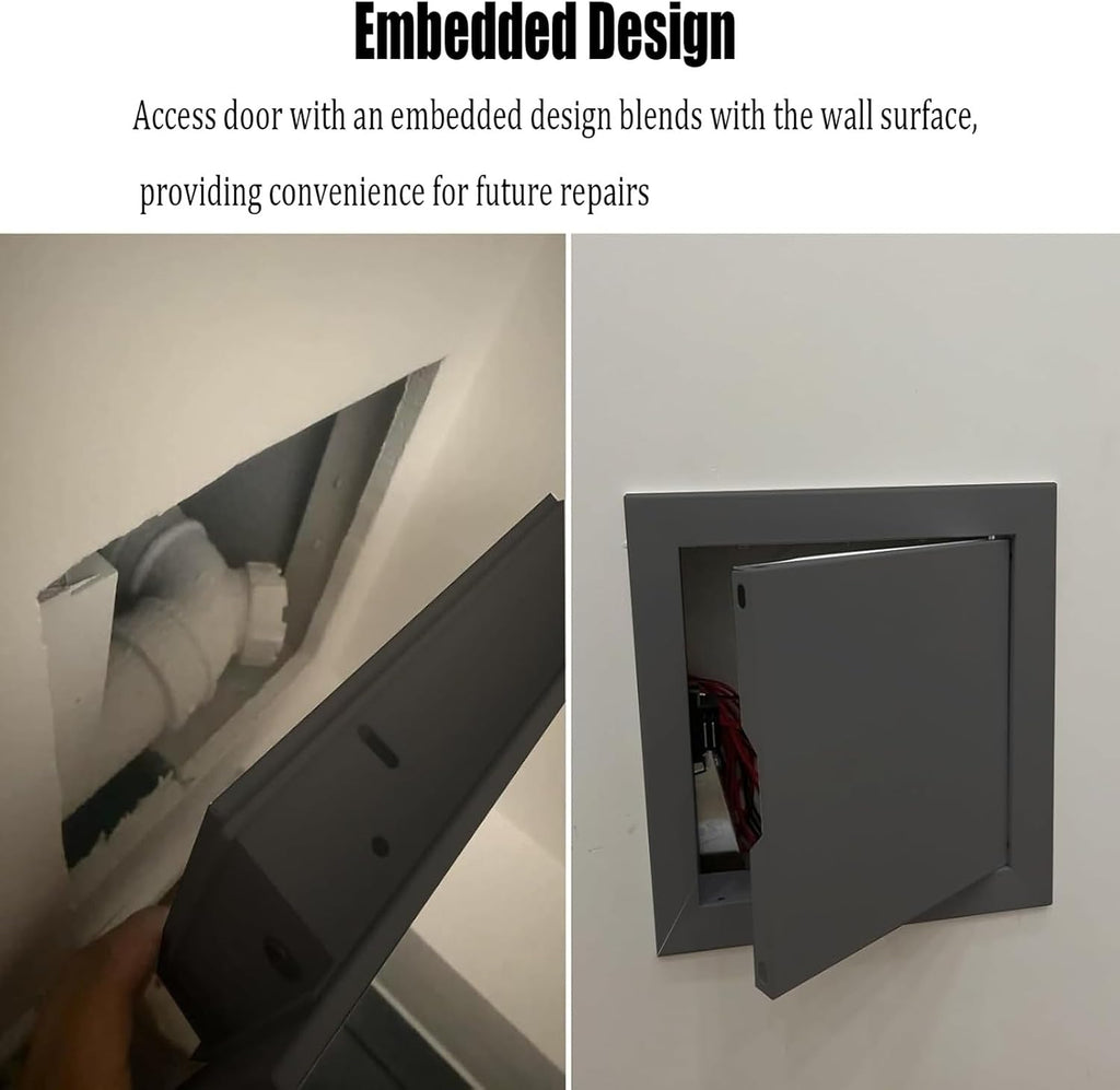 Access Panel with Screw, Large Crawl Space Door for Wall, Waterproof Concealed Service for Plumbing, Wiring, Electrical, Security, Bathroom