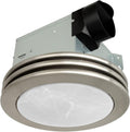 Akicon Exhaust Fan with Light, Ultra Quiet 80 CFM 2.0 Sones Ventilation Exhaust Bathroom Fan with Light, 3000K/4000K/5000K Selectable LED Light (Brushed Nickel)