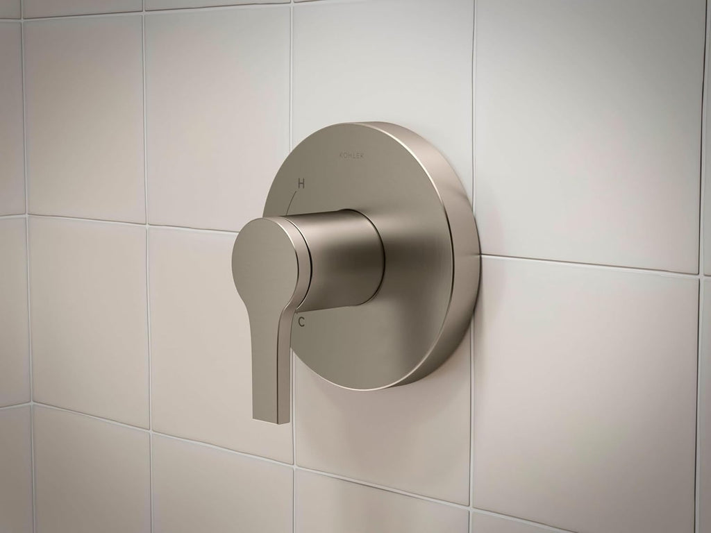 Kohler TS35321-4Y-BL, Elate Rite-Temp Shower Trim with Single Function 2.5 GPM Showerhead, Matte Black, Luxurious Shower, Modern Design