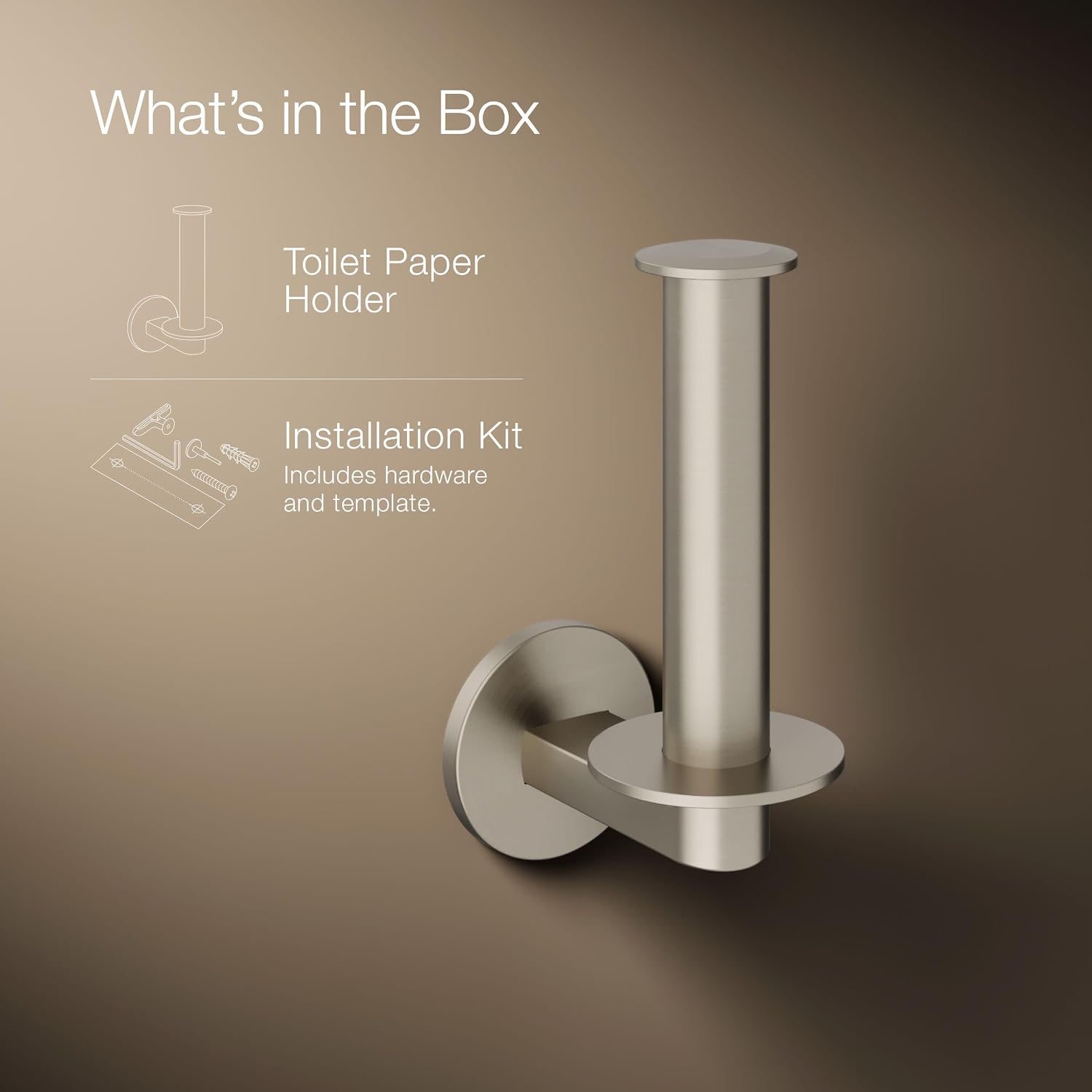 Kohler 78383-BN Components™ Vertical toilet paper holder