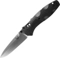 Benchmade - Barrage, Tactical, Every Day Knife, Plain Edge, Drop-Point Blade with Black Valox Handle (580)