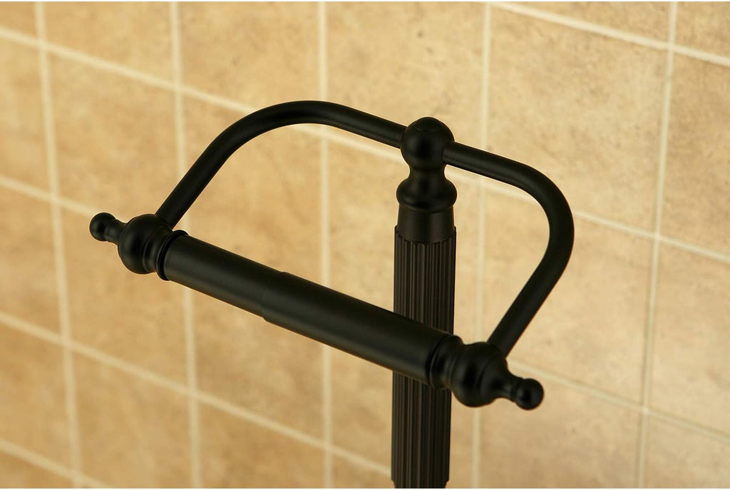 Kingston Brass CC2105 Georgian Pedestal Paper Holder, 21-1/2-Inch, Oil Rubbed Bronze