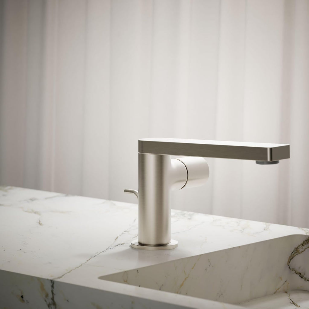 Kohler 73050-7-BN Composed® Single-Handle Bathroom Sink Faucet with Cylindrical Handle, 1.2 gpm, Vibrant Brushed Nickel