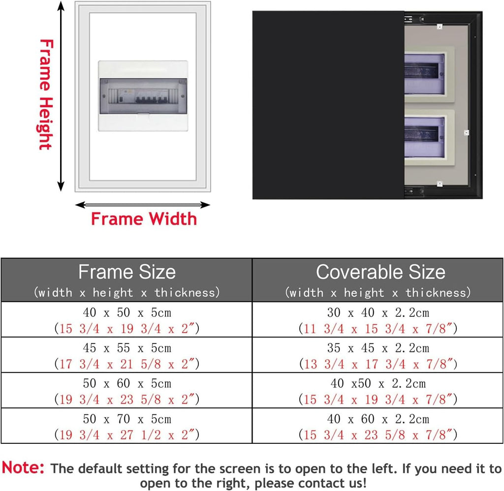 Electrical Panel Cover Indoor Breaker Box Cover Push-pull, Electric Panel Cover Decorative Poster, Fuse Box Cover Protective Cabinet, Chinese Style Picture Frame(Style1,WXL-45 x 55CM-17.7x21.7')
