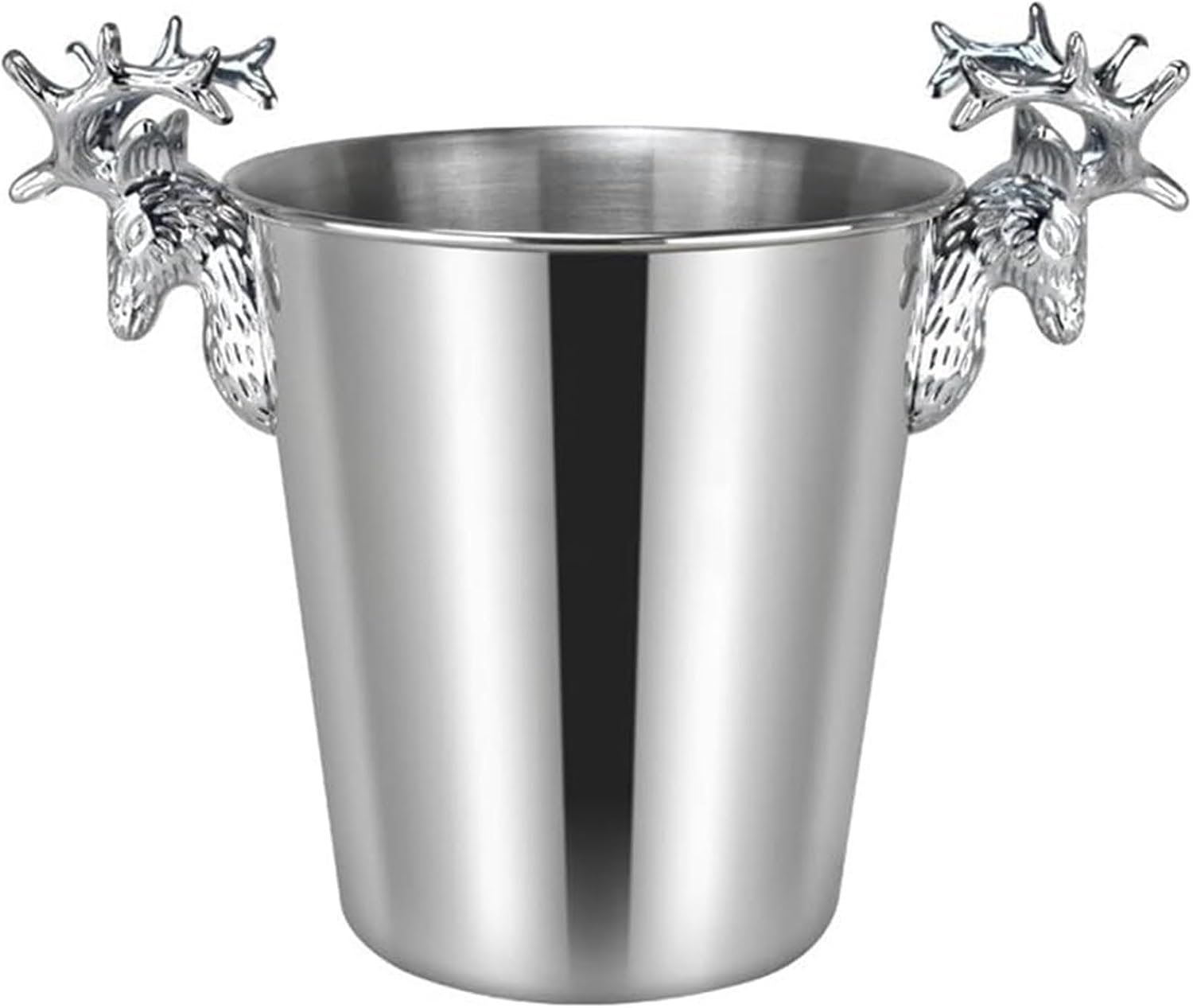 Ice Buckets for Parties, Insulated Ice Bucket with Handles Champagne and Wine Cooler Party and Bar Accessory(Gold,Small)