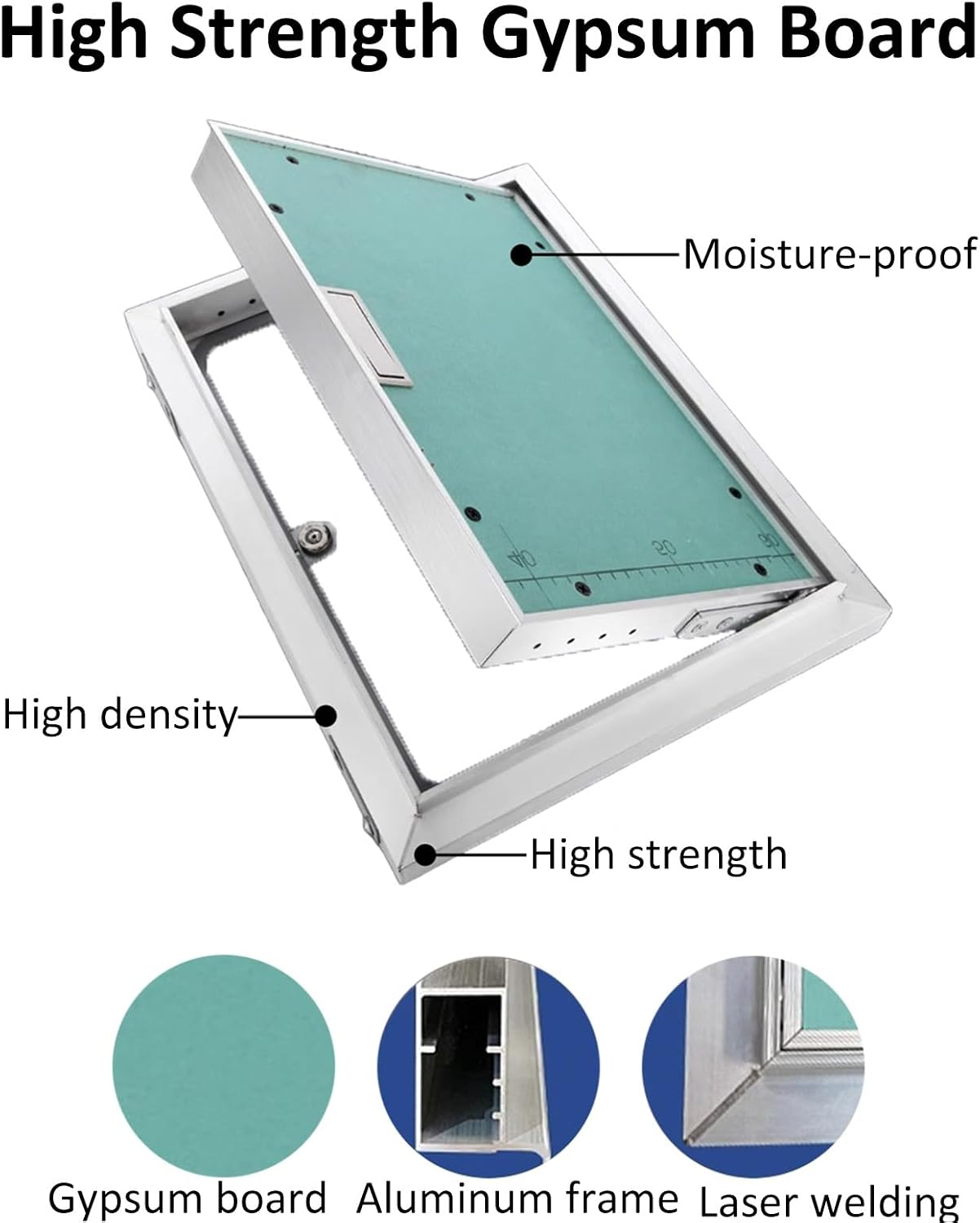 Drywall Access Panel - 32x32 Inch Hidden Inspection Door for Electrical, Plumbing & - 120° Opening, Durable Maintenance Door for Seamless Access