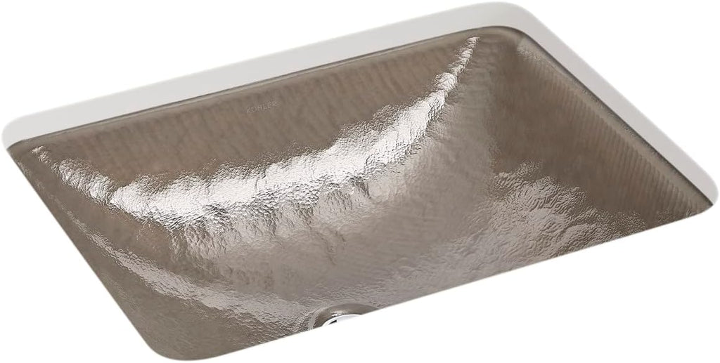 KOHLER K-28823-G3-B11 ARTIST EDITIONS Yepsen Collection Glass Undermount Bathroom Sink 17' x 13'Rectangle Basin Opaque Doe