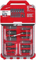 17Pc 49-66-6800 Socket Set for Milwaukee Impact Duty 3/8' Drive - New