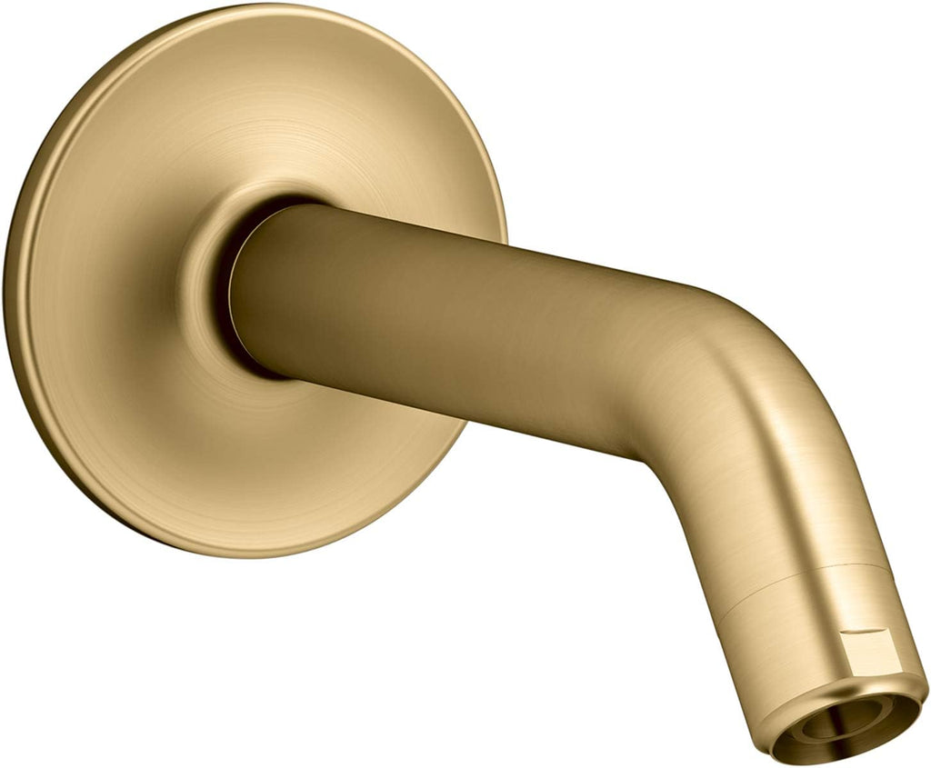 KOHLER 933-2MB Purist Shower Arm and Flange, Showerhead Fittings, 1/2-14 NPT Connection, Fits any KOHLER Showerhead, Vibrant Brushed Moderne Brass