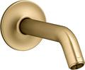 KOHLER 933-2MB Purist Shower Arm and Flange, Showerhead Fittings, 1/2-14 NPT Connection, Fits any KOHLER Showerhead, Vibrant Brushed Moderne Brass