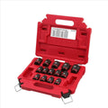14PC 49-66-7013 for Milwaukee Impact Duty 1/2' Drive Metric 6pt Socket Set - Black/Red