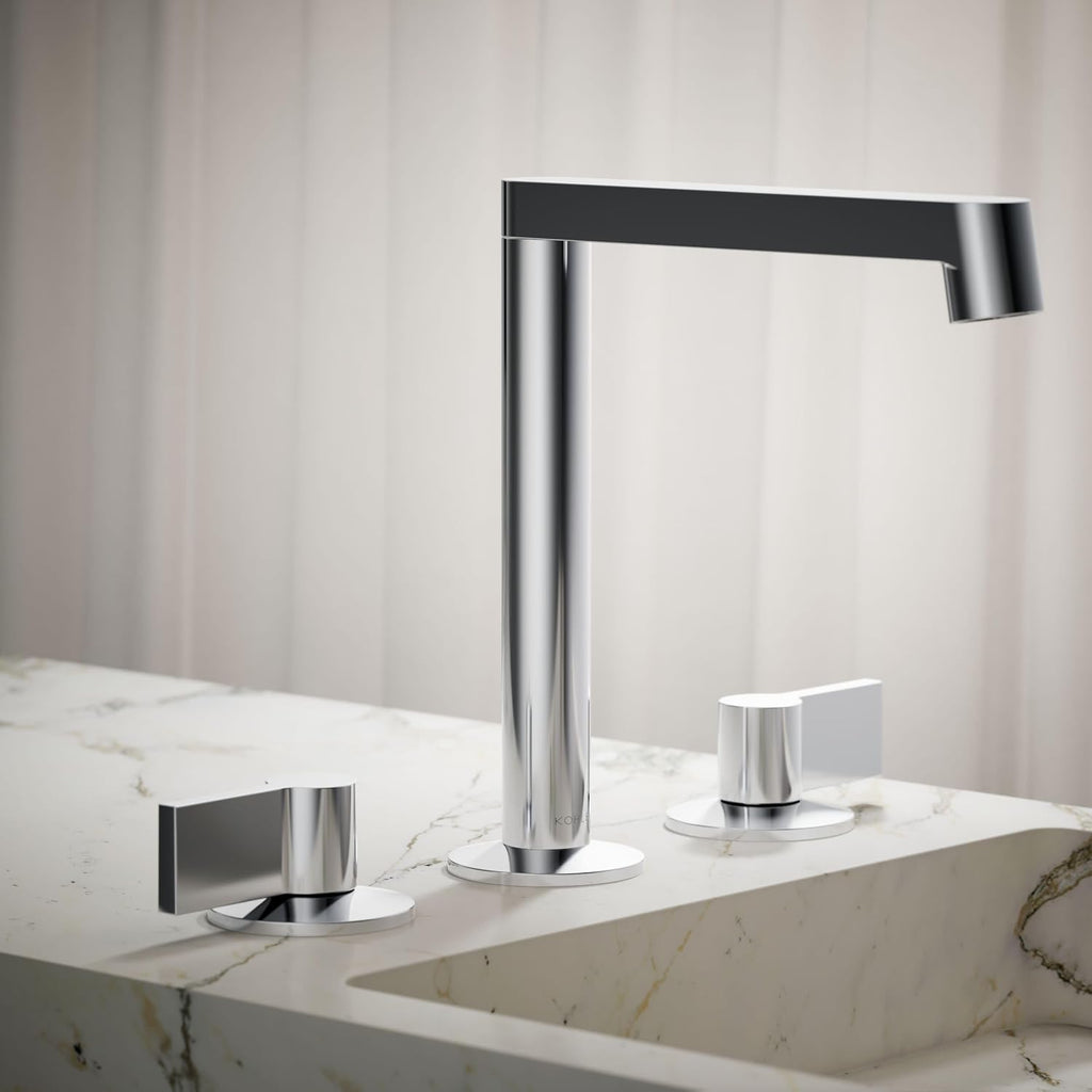Kohler K-77974-4-CP Bathroom Sink Handles w/Lever Design Polished Chrome