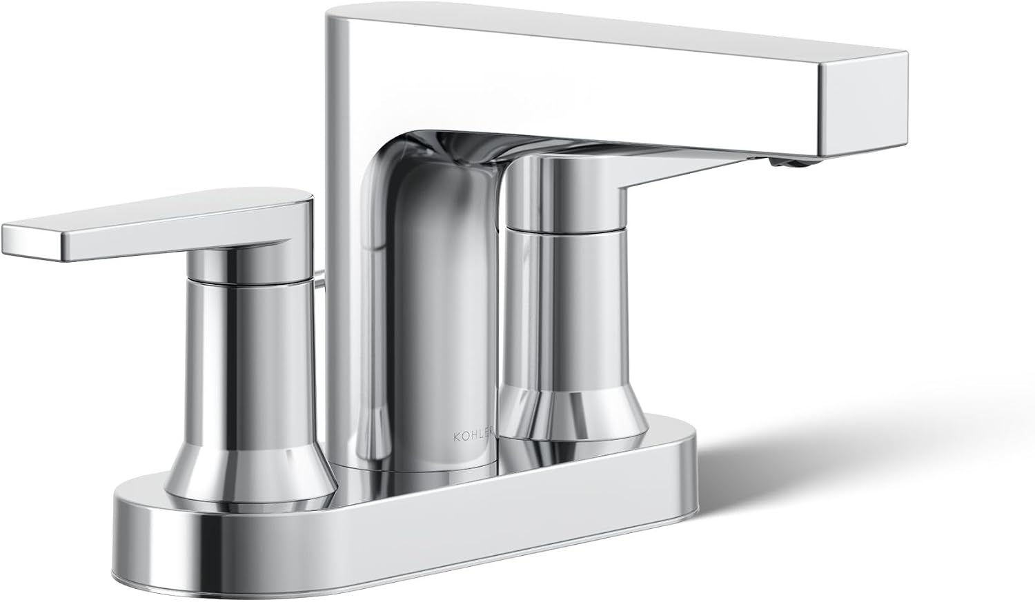 Kohler 97031-4-CP Taut® Centerset Bathroom Sink Faucet, 1.2 gpm, Polished Chrome