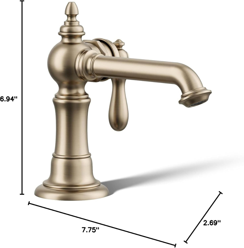 Kohler 72762-9M-BV Artifacts® Single-Handle Bathroom Sink Faucet, 1.2 gpm, Vibrant Brushed Bronze