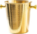 Metal Champagne Bucket Hammered Ice Bucket for Party Wedding(Gold,5L)