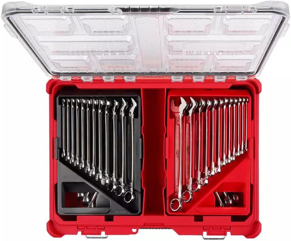 48-22-9485 For Milwaukee Metric/SAE Combination Wrench Set w/PACKOUT - 30 PC