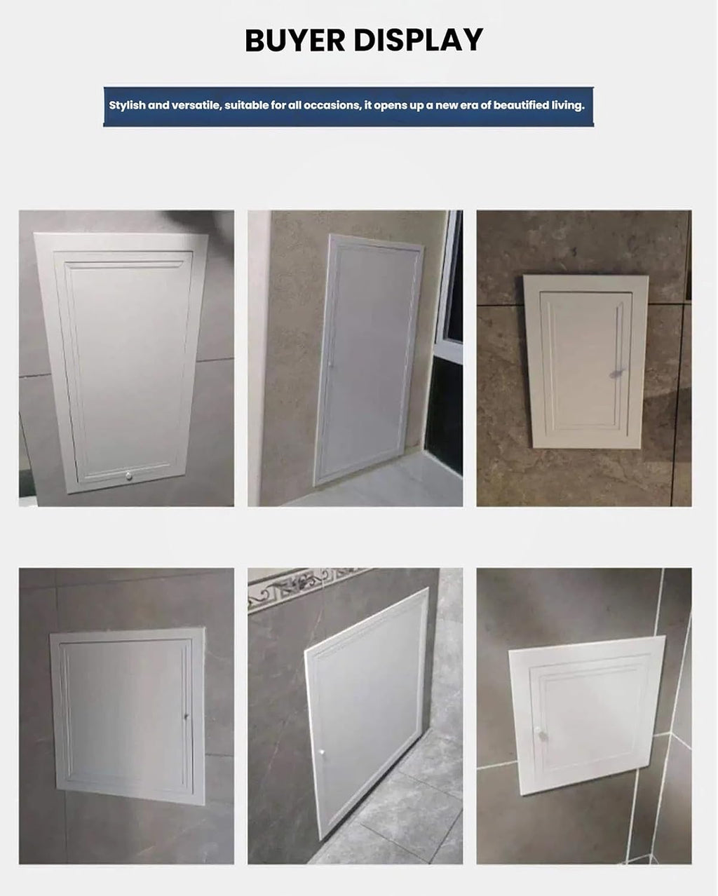 Aluminum Access Panel with Thumb Screw Handle - Galvanized Steel Inner Plate for Ceiling Maintenance, Wall Hole Cover for Attic(22x22 in/55.9x55.9 cm)