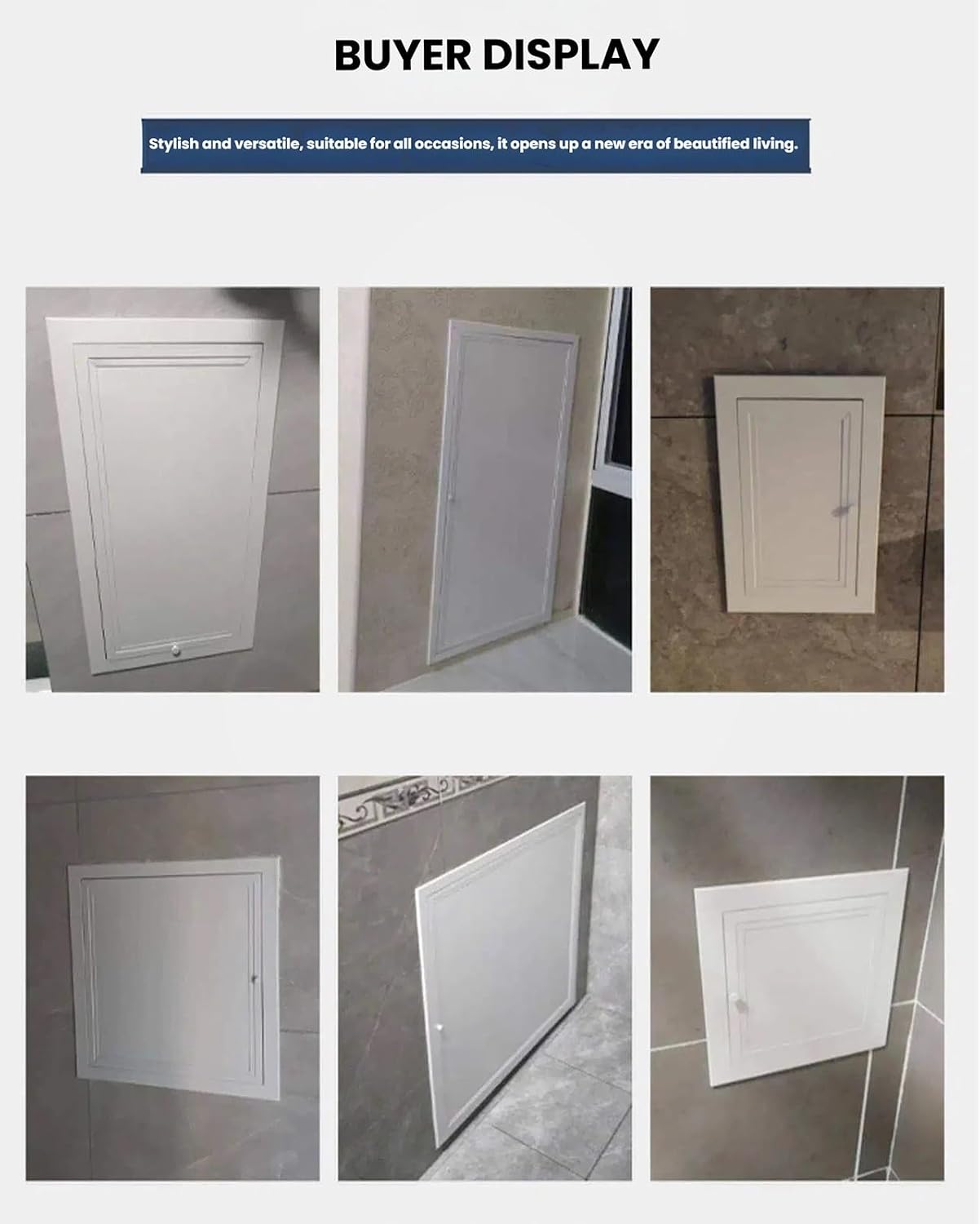 Aluminum Access Panel with Thumb Screw Handle - Galvanized Steel Inner Plate for Ceiling Maintenance, Wall Hole Cover for Attic(22x22 in/55.9x55.9 cm)