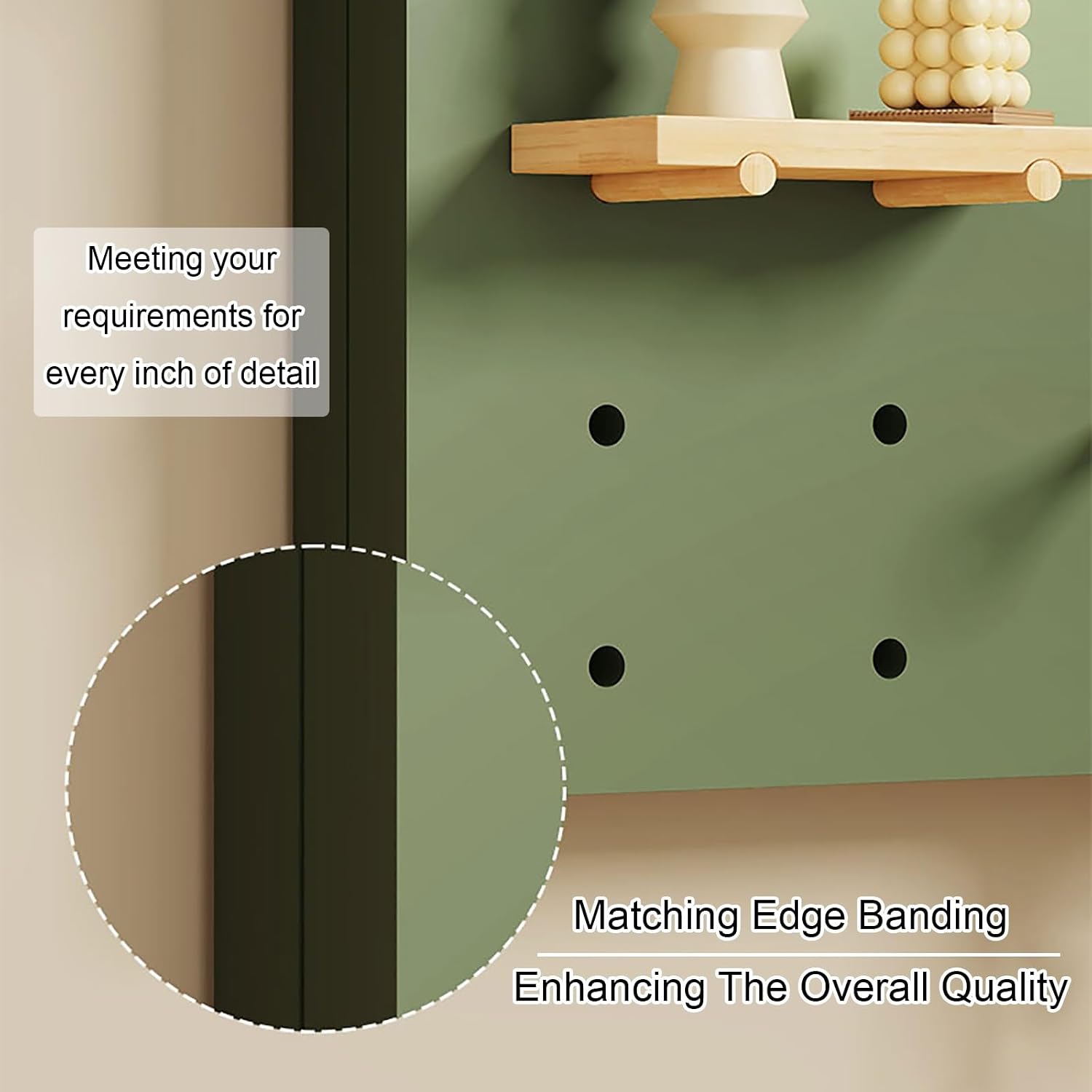 Decorative Fuse Breaker Box Cover, Wooden Electrical Panel Cover, Hide Electric Meter Box Decorative Painting, for Hotel, Kitchen and Bedroom(Green 2,40 * 65cm/15.7 * 25.6in)