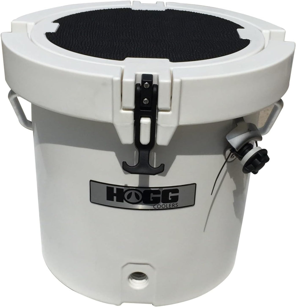 HOGG 20 Quart Round Insulated Portable Cooler Bucket, 24 Can Capacity, Easy Carry Handle