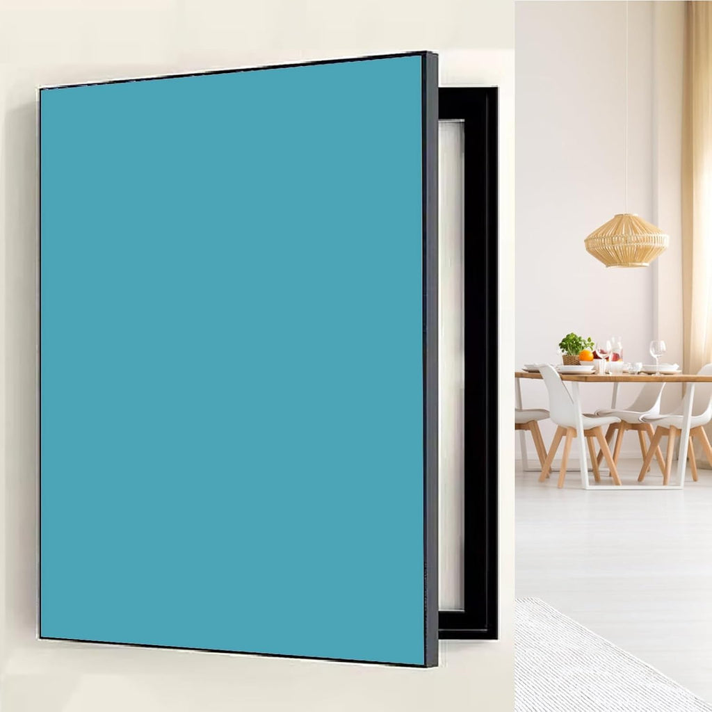 Electrical Panel Cover Solid Color Breaker Box Cover Panel, Plastic Frame Electric Meter Box Protective Lid, Decorative Fuse Box Cover Traceless Nails Installation(Style11,WXL-60 x 80CM-23.6 x 31.5')