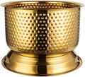 Stainless Steel Ice Bucket for Parties, Large Drink Buckets, Champagne Bucket for Bar, Weddings, Outdoor Events(Gold)