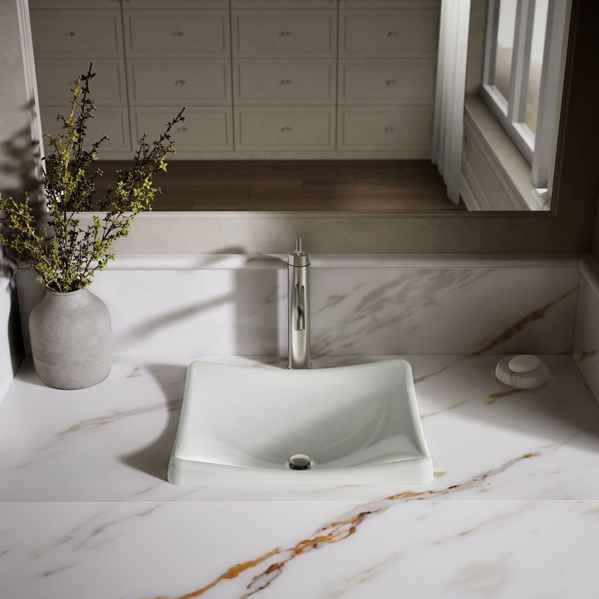 KOHLER K-2833-FF DemiLav Wading Pool Lavatory, Sea Salt