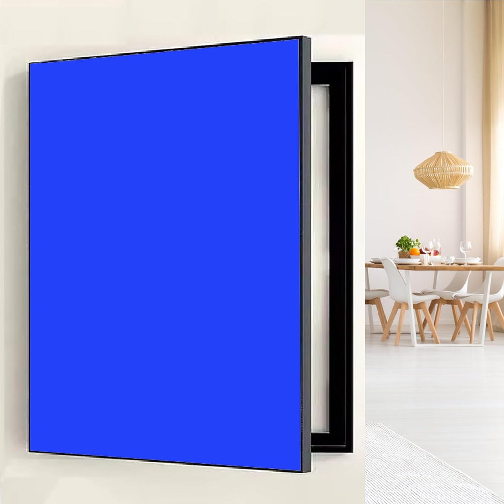 Electrical Panel Cover Solid Color Breaker Box Cover Panel, Plastic Frame Electric Meter Box Protective Lid, Decorative Fuse Box Cover Traceless Nails Installation(Style10,WXL-60 x 80CM-23.6 x 31.5')