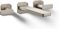 KOHLER T27120-4-BN Parallel® Wall-mount bathroom sink faucet trim, Vibrant Brushed Nickel