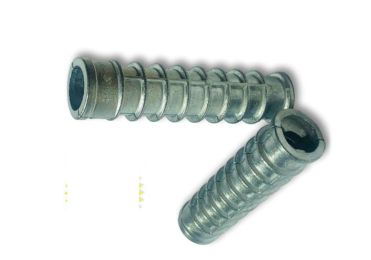 KolotovichTool Pack of 1000, 1/4' x 1-1/2' Lag Shield Anchor Long Zinc Alloy 1/2' Hole Fastener Kit Bolt Set RE-8194DD