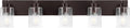 JONATHAN Y 36' Oil Rubbed Bronze/Clear 5-Light Modern LED Vanity Light for Bathroom Mirror, Mid-Century Wall Sconce with Clear Seeded Glass Shades, Contemporary Iron Fixture, LED Bulbs (JYL7620E)