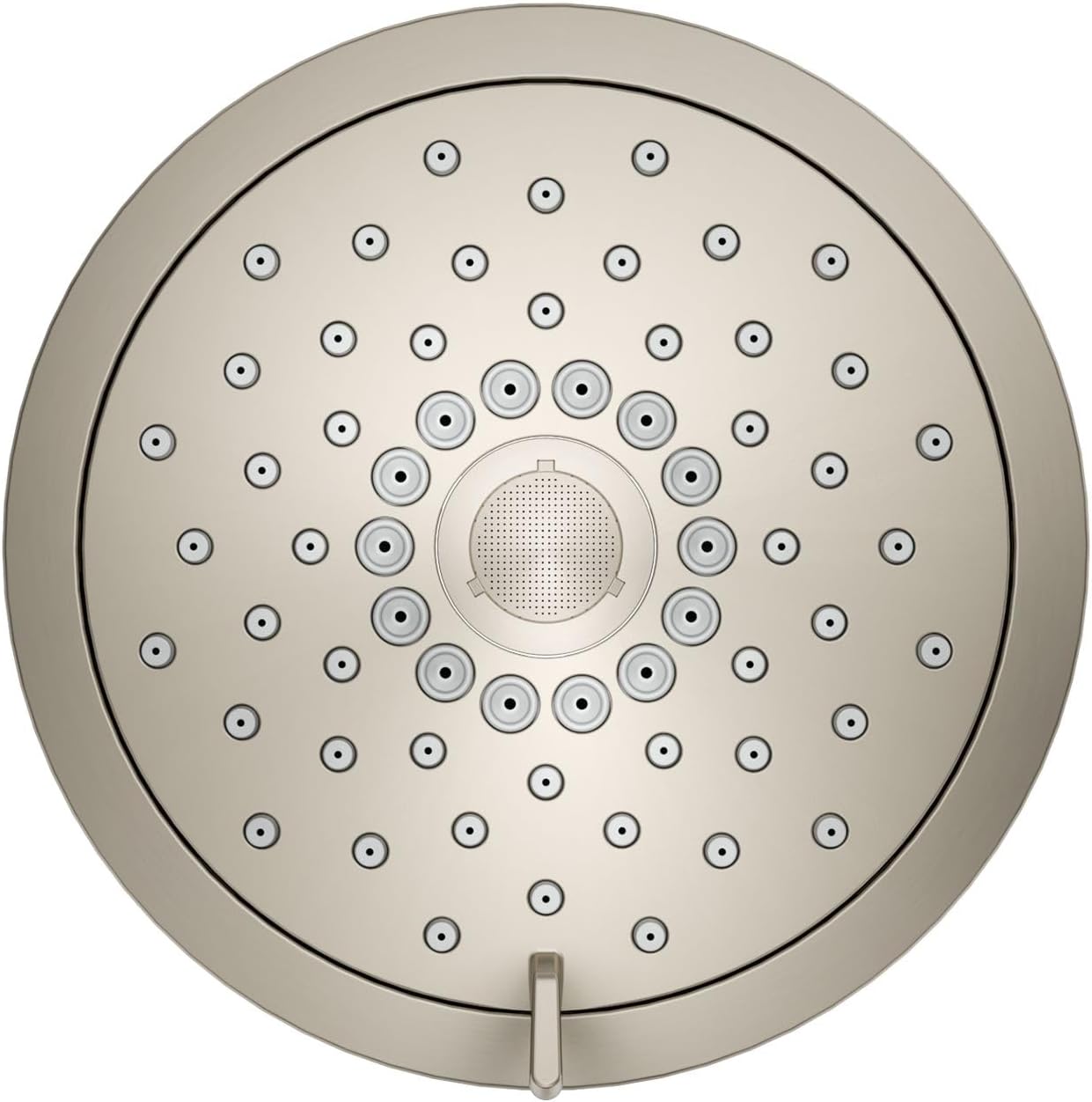 KOHLER 22169-G-BN Forté® Three-function showerhead, 1.75 GPM, Corrosion Resistant, Full Coverage, Pulsating Massage, Silk Spray, Vibrant Brushed Nickel