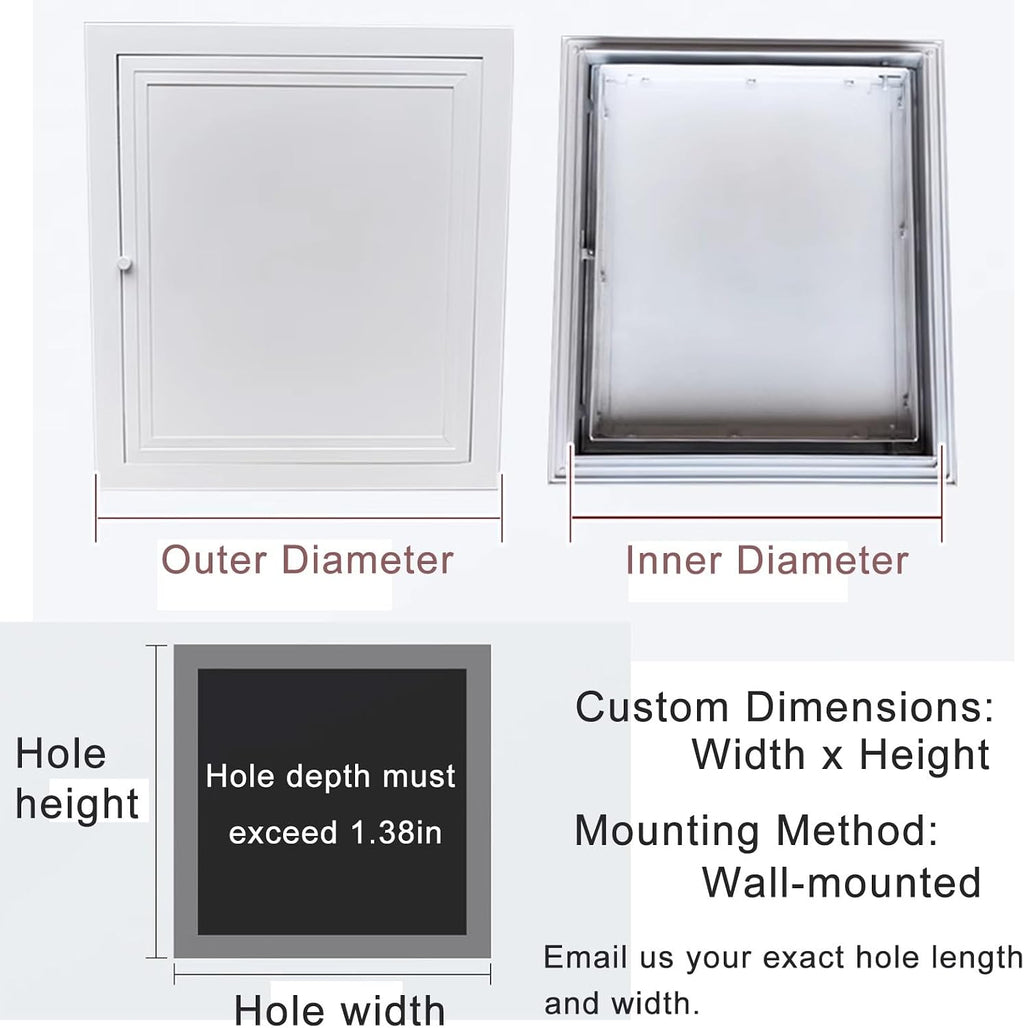 Drywall Access Panel, 12x18in Metal Cover for Electrical & Plumbing, Breaker Box Access Door, Durable Crawlspace Door, Ideal for Wiring & Repairs, Easy Installation