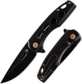 KANSEPT Cassowary Premium Pocket Folding Knives for Men EDC Pocket Knife 2.9'' Blackwash CPM S35VN Blade Excellent Folding Knife with Blackwash Titanium Handle EDC K2065A1