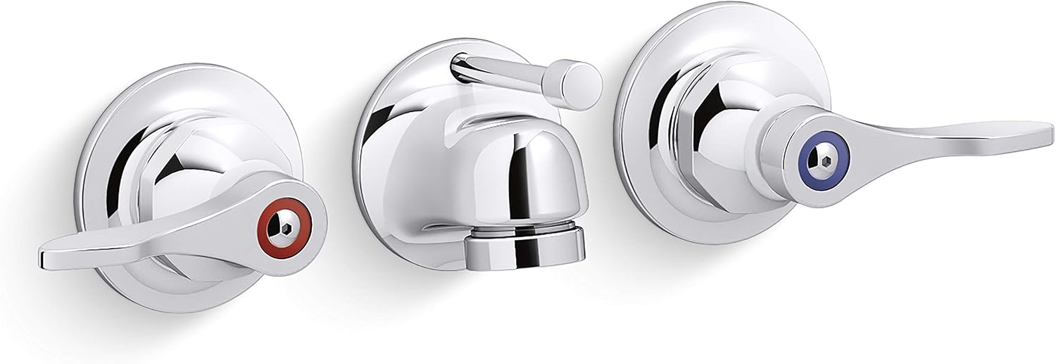 KOHLER TRITON BOWE® Shelf Back faucet with pop up drain and lever handles