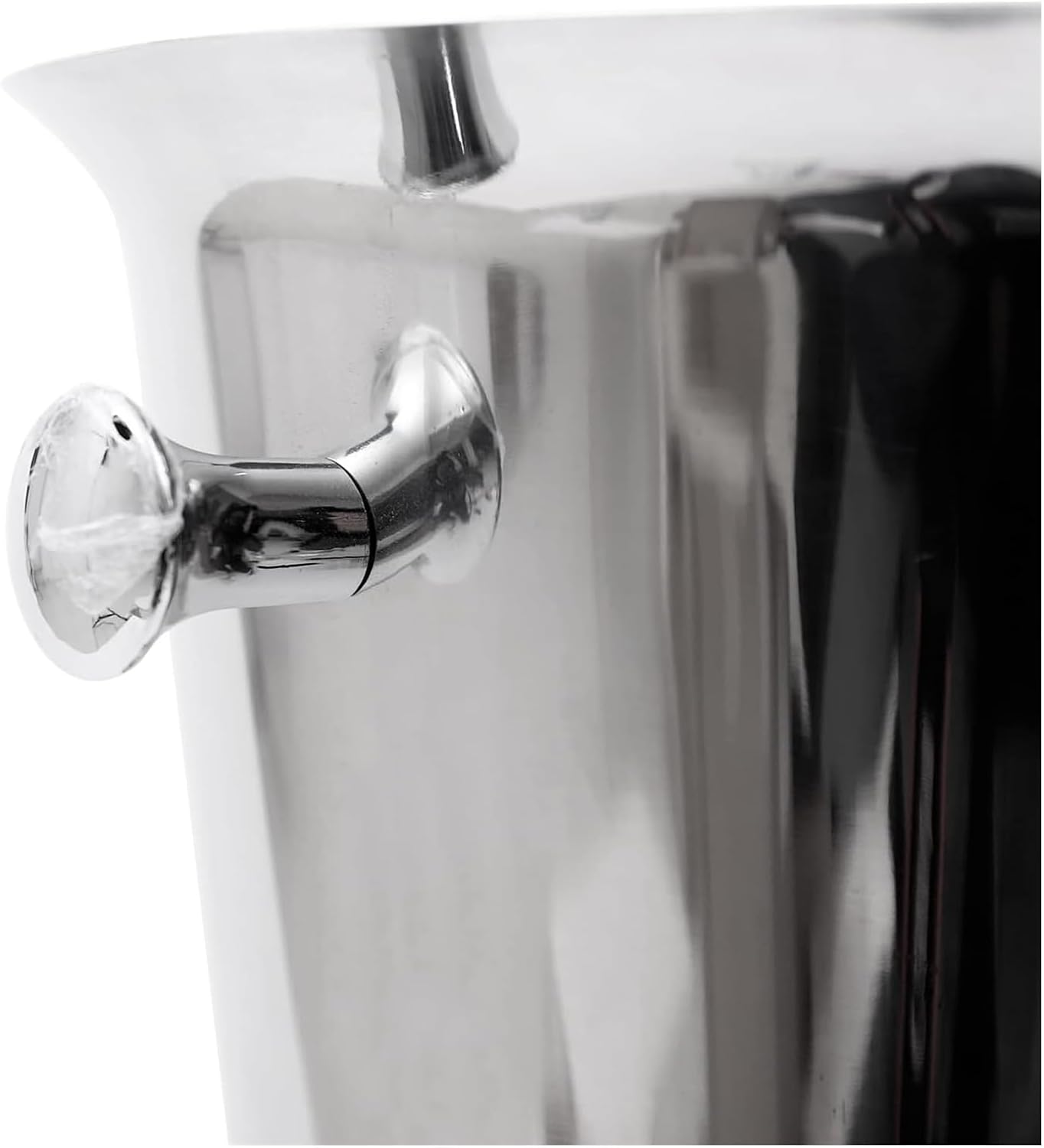 Ice Bucket with Stand Stainless Steel Standing Ice Cube Container, Wine Bucket on Stand Gold Ice Bucket for Party Wine Beer Club Bar