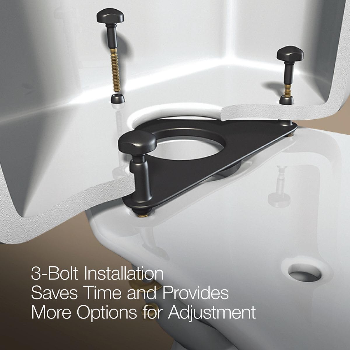 KOHLER K-3817-NY Memoirs® Stately Two-piece elongated toilet, 1.28 gpf, Dune