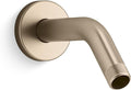 Kohler K-26318-BV Statement Shower Arm and Flange, Vibrant Brushed Bronze