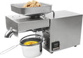 1500W Commercial Oil Press Machine Oil Expel, Food Grade Stainless Steel Nuts Seeds Oil Pressing Machine Electric Automatic Cold Hot with Intelligent Control Panel and LCD Touch Screen, Oil Extractor