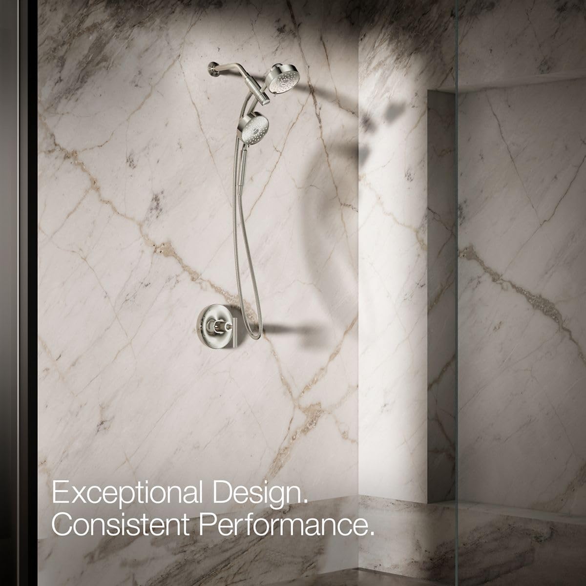Kohler Purist® Showerhead 2-In-1 Combo 1.75 GPM, Brass, Vibrant Polished Nickel