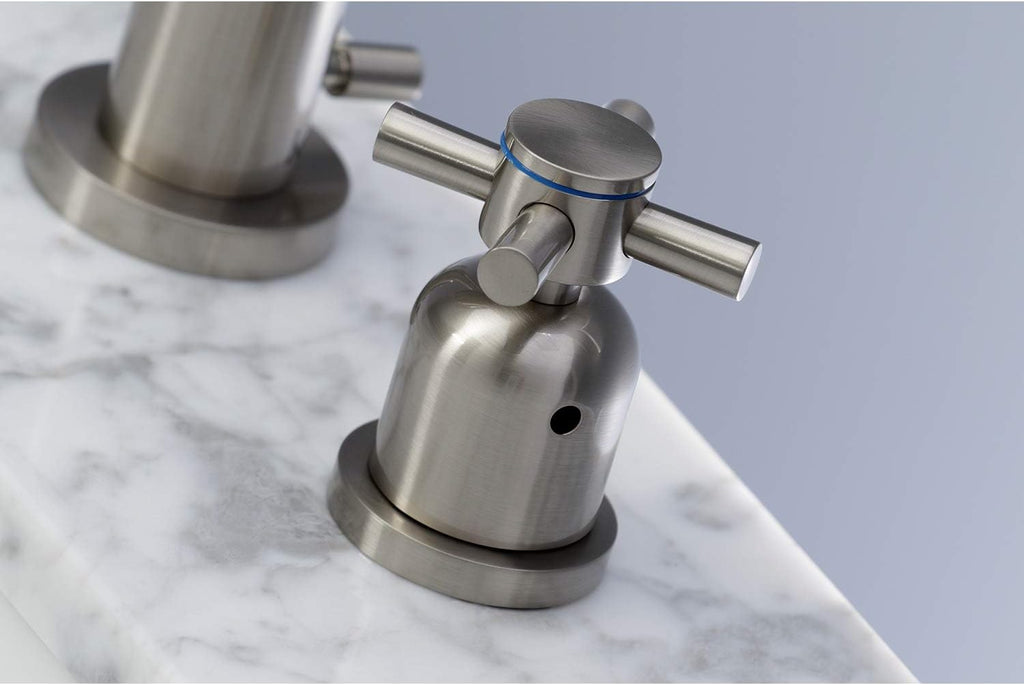 Kingston Brass FSC8928DX Concord Widespread Bathroom Faucet, Brushed Nickel, 10 x 5.38 x 10.06