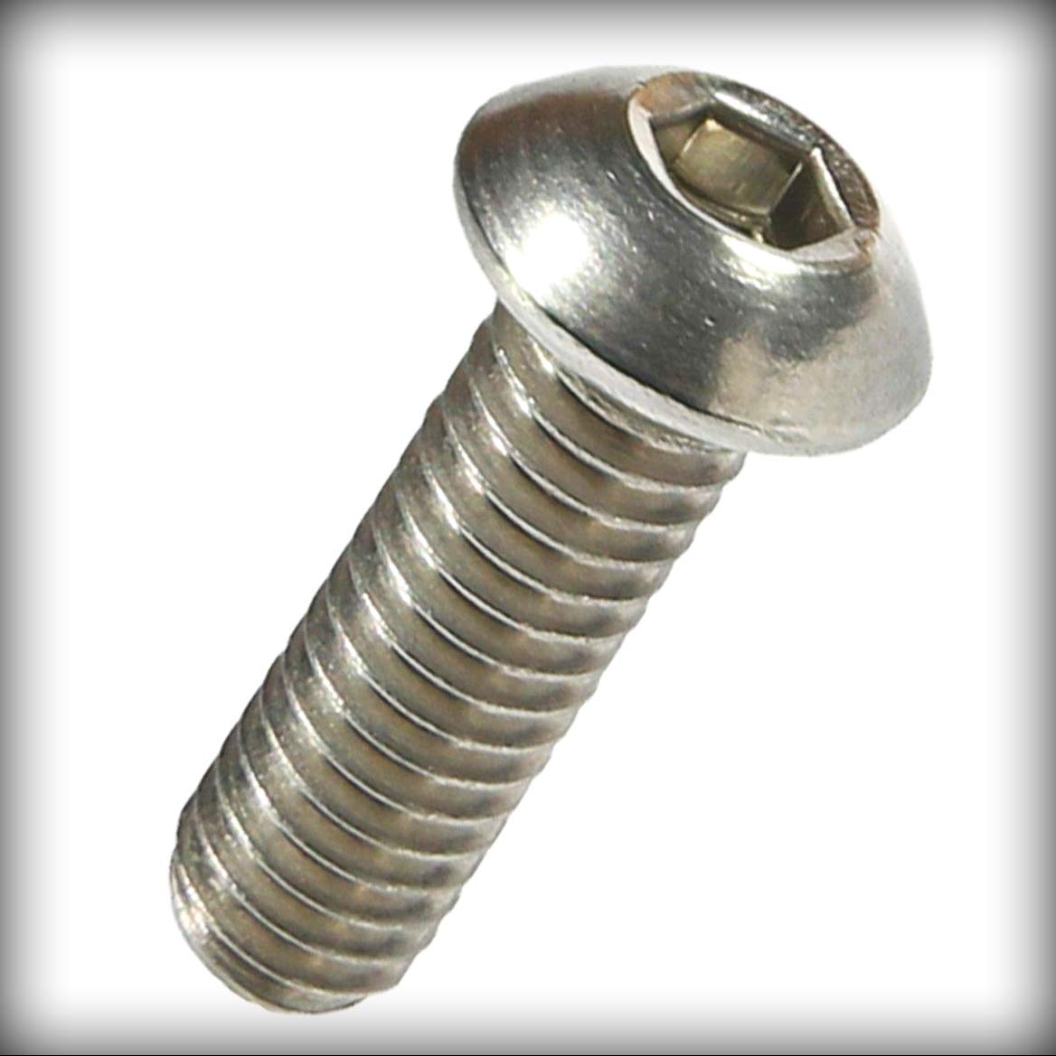 New Pack of 1000 Pcs 1/4-20 x 1/4' inch Button Socket Cap Machine Screw Allen Hex Drive Stainless Steel Set Warranity by Pr-Merchant