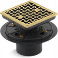 Kohler 485031 ClearFlo Shower Drain, Vibrant Polished Brass