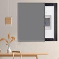 Vertical Breaker Box Cover for Decorative Electrical Panel, Indoor Fuse Box Cover for Wall Artative, Hide Meter Electric Cover with Sliding Design(Gray,40x50cm(15 3/4x19 3/4'))