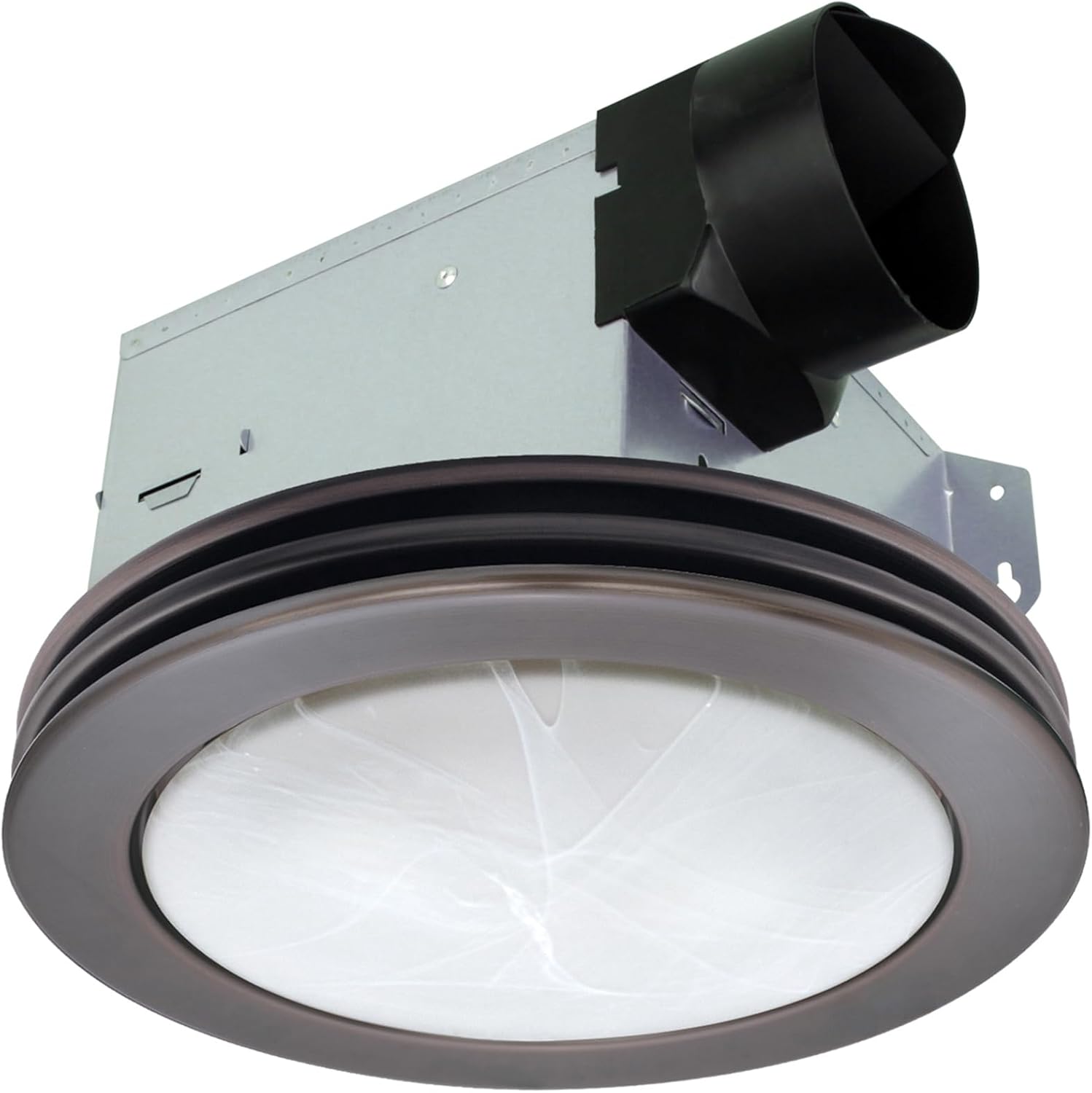 Akicon Exhaust Fan with Light, Ultra Quiet 80 CFM 2.0 Sones Ventilation Exhaust Bathroom Fan with Light, 3000K/4000K/5000K Selectable LED Light (Oil Rubbed Bronze)