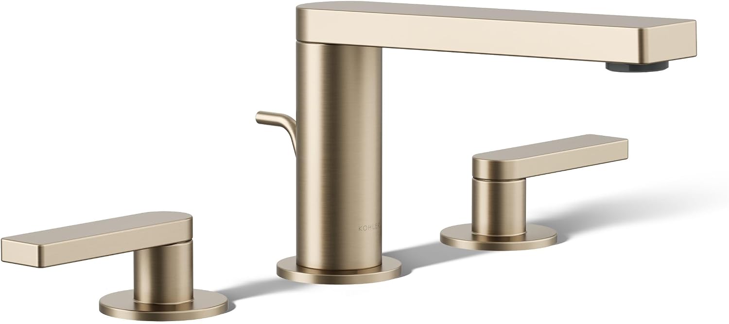 Kohler 73060-4-BV Composed® Widespread Bathroom Sink Faucet with Lever Handles, 1.2 gpm, Vibrant Brushed Bronze