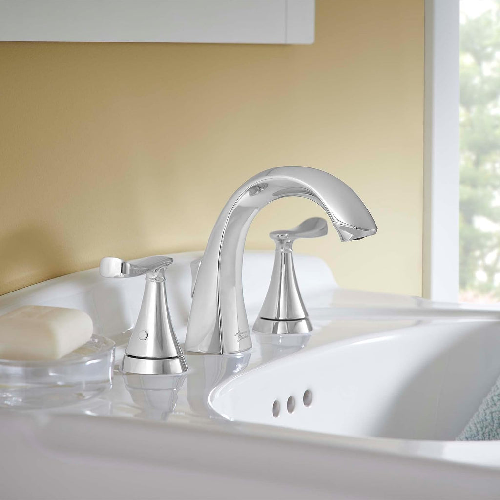 American Standard 7413801.002 Chatfield 8-Inch Widespread 2-Handle Bathroom Faucet, 1.2 GPM, Chrome